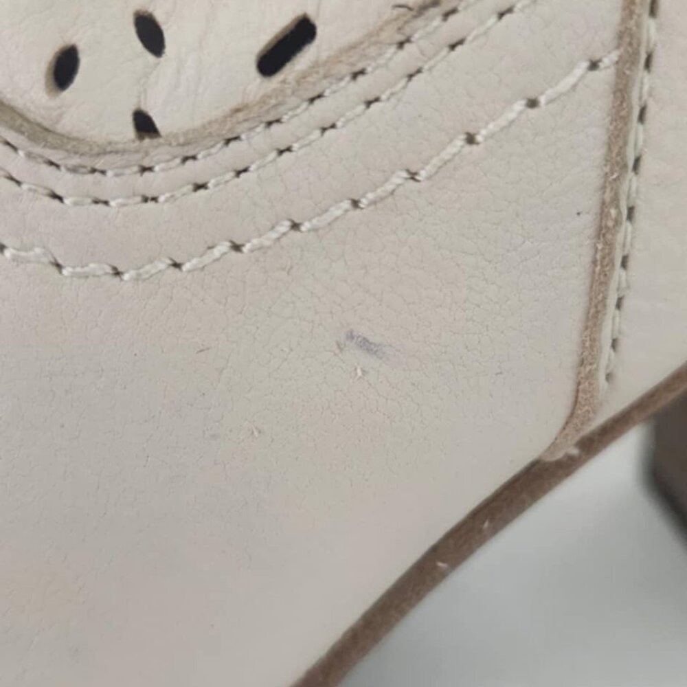 Frye bone color peep toe booties - Picture 3 of 5